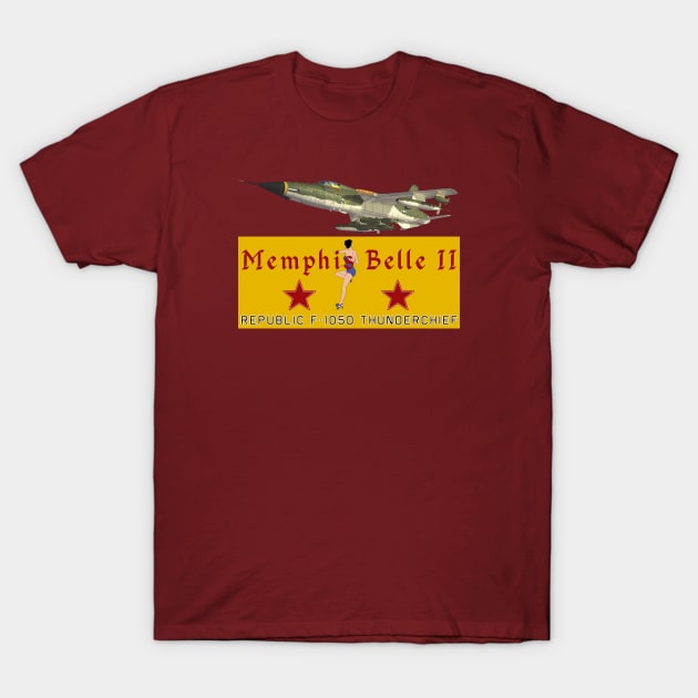 F-105D Thunderchief Memphis Belle II T-Shirt by John_Matthews_Art